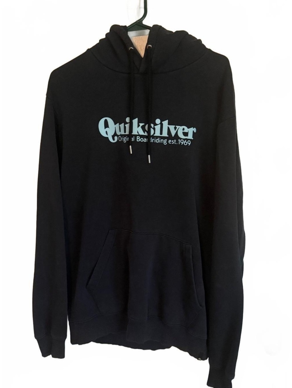 Quiksilver Black Pullover Hoodie XL Made in Pakistan